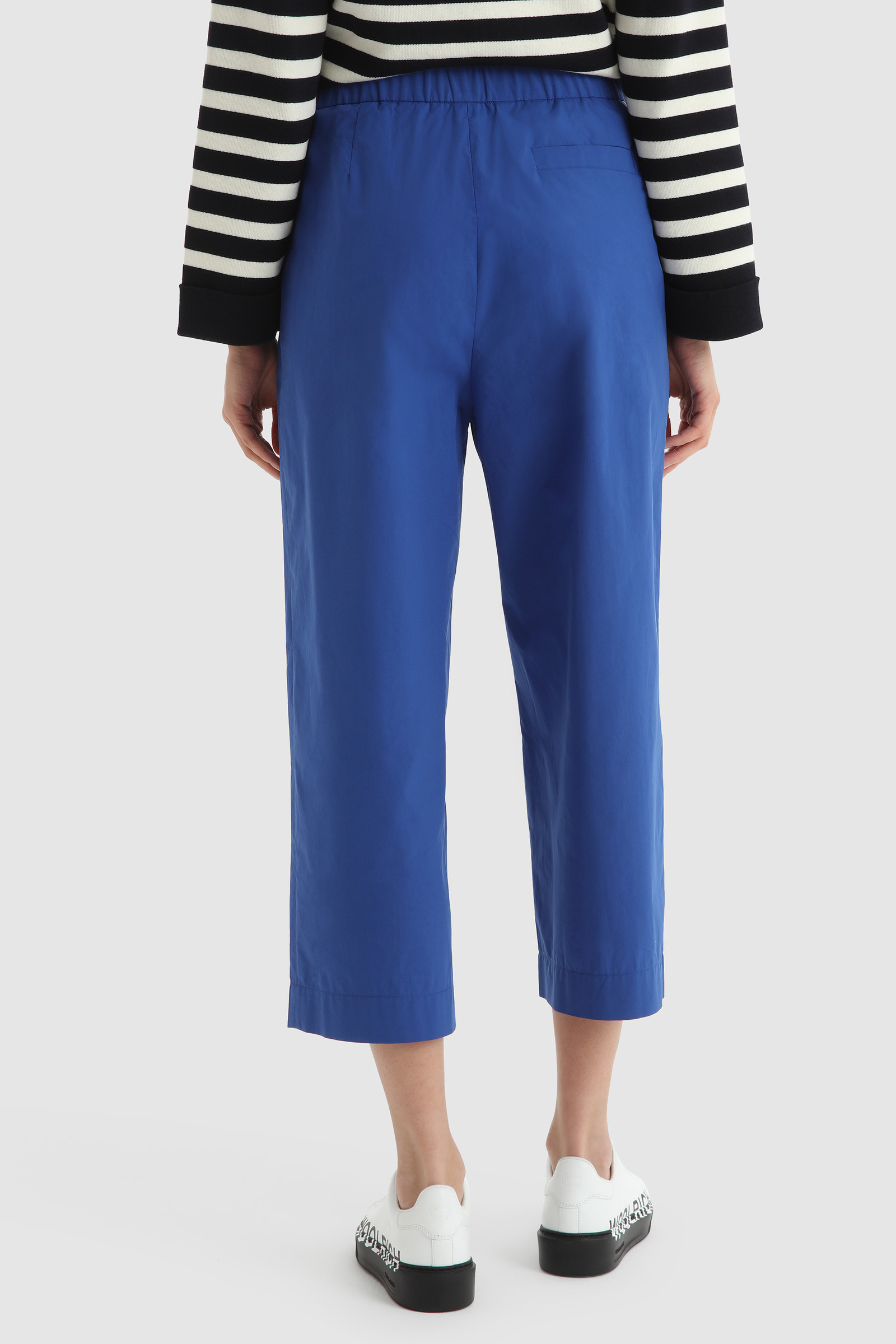 Pantalones de popelina de algodón azul photo 3 | Woolrich