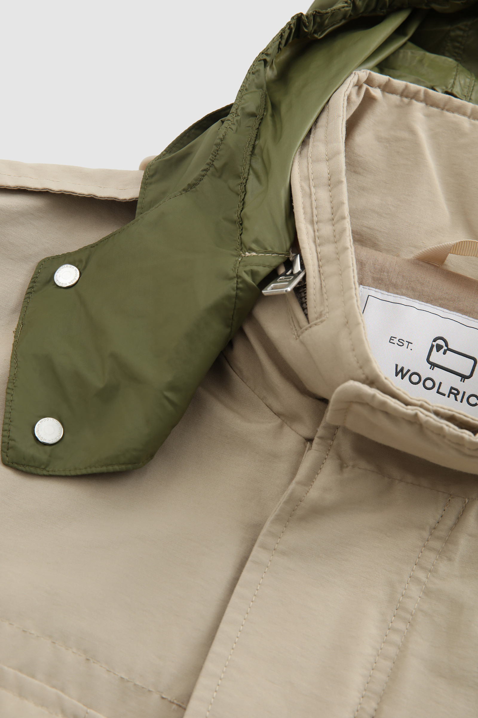 Chaqueta Cruiser Field en tejido Ramar ecológico beige photo 6 | Woolrich