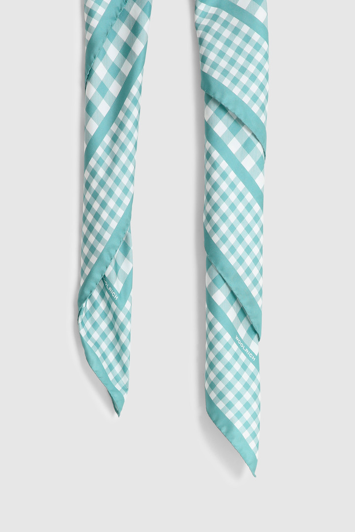 Foulard en soie vichy vert photo 2 | Woolrich
