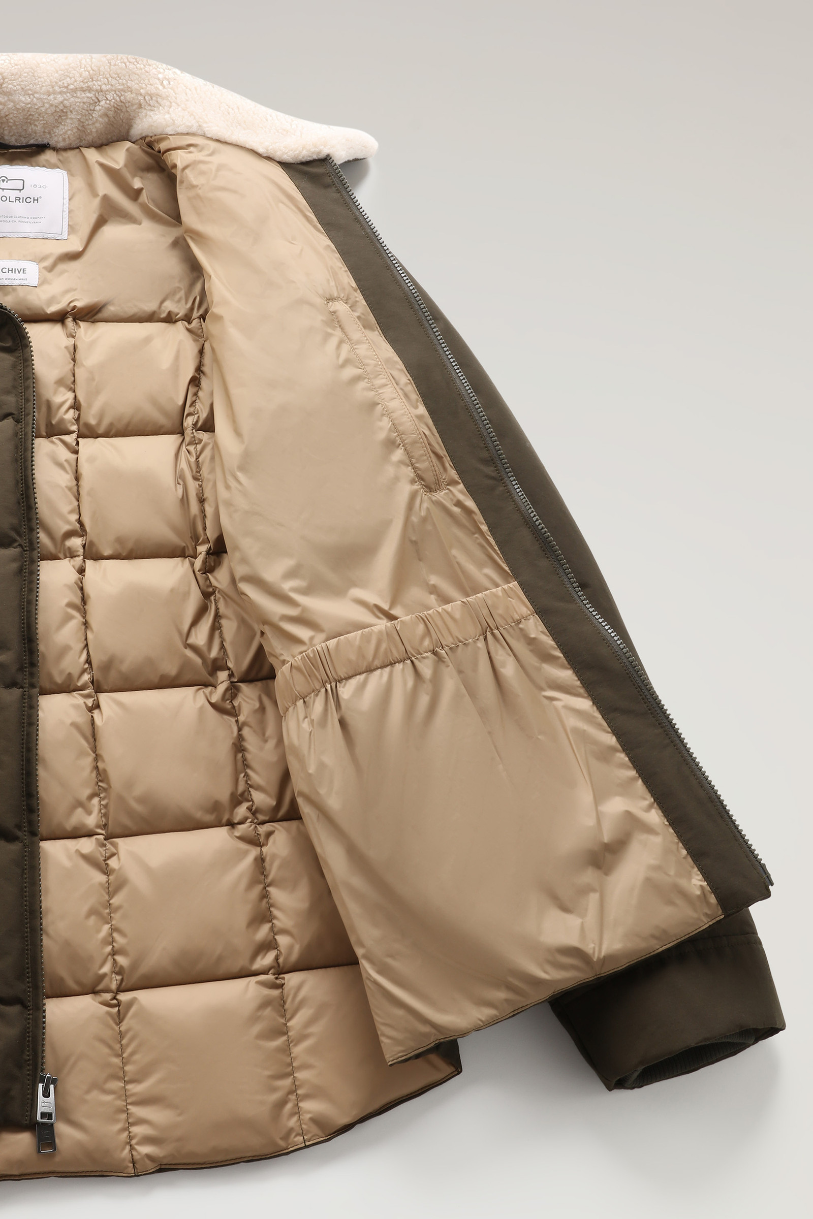 Blizzard Duster Quilted Jacket in Eco Ramar Green photo 9 | Woolrich