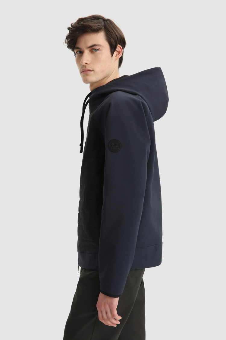 Cotton-nylon blend full-zip Hoodie
