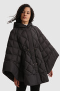 Ellis quilted cape with hood