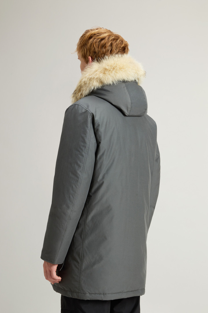 Arctic Parka in Ramar Cloth with Detachable Fur Trim Gray photo 3 | Woolrich