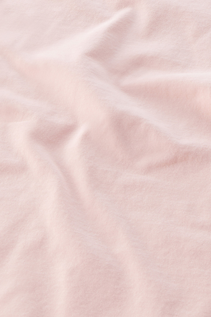 Girls' Logo T-Shirt in Pure Cotton Pink photo 4 | Woolrich