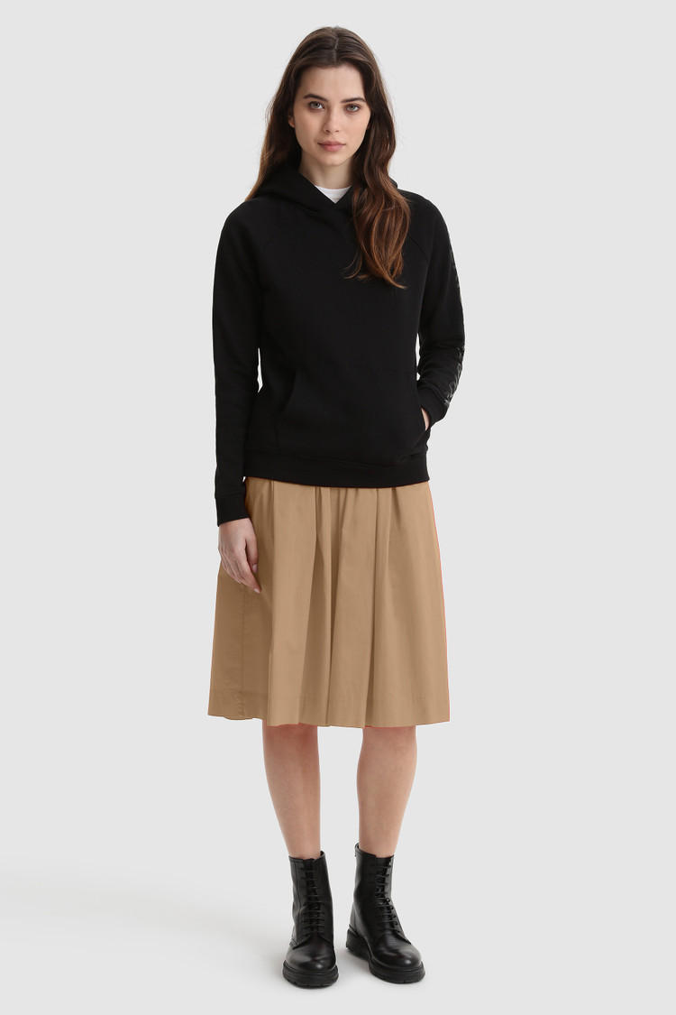 Sweat à capuche en molleton avec logo imprimé