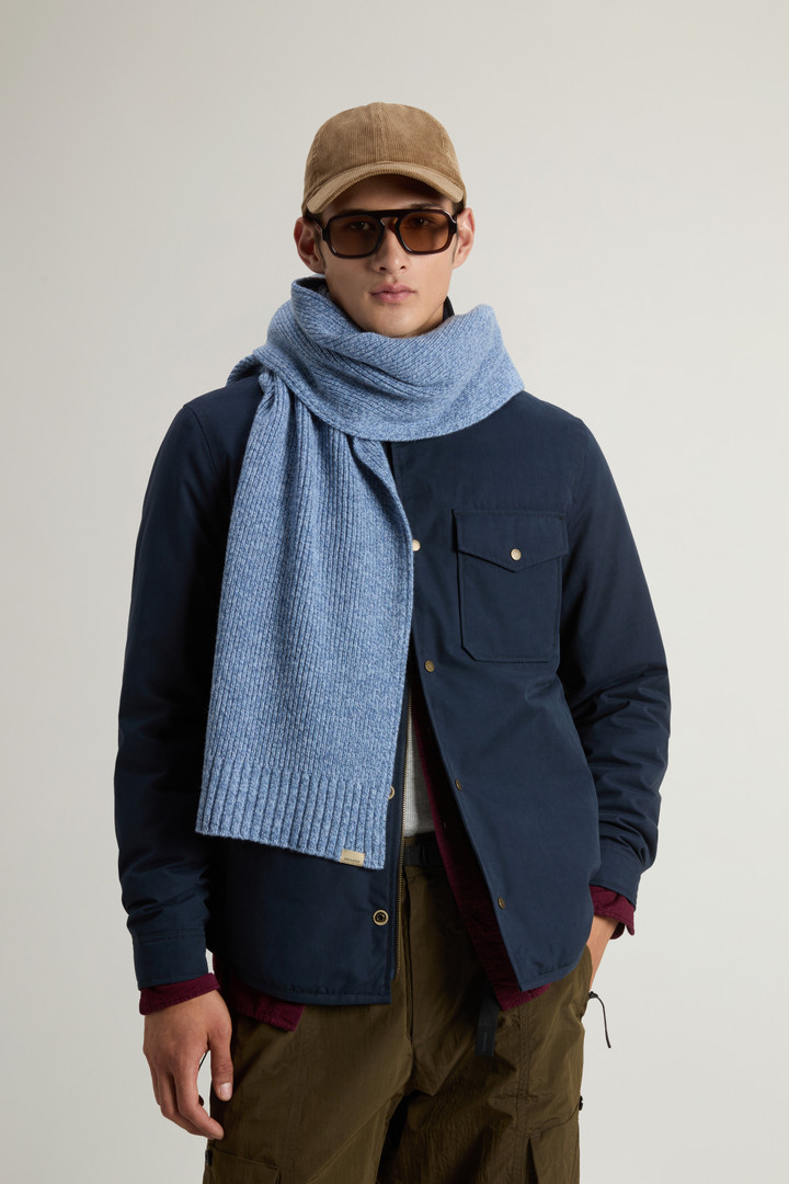 Sciarpa in pura lana mouliné Blu photo 4 | Woolrich
