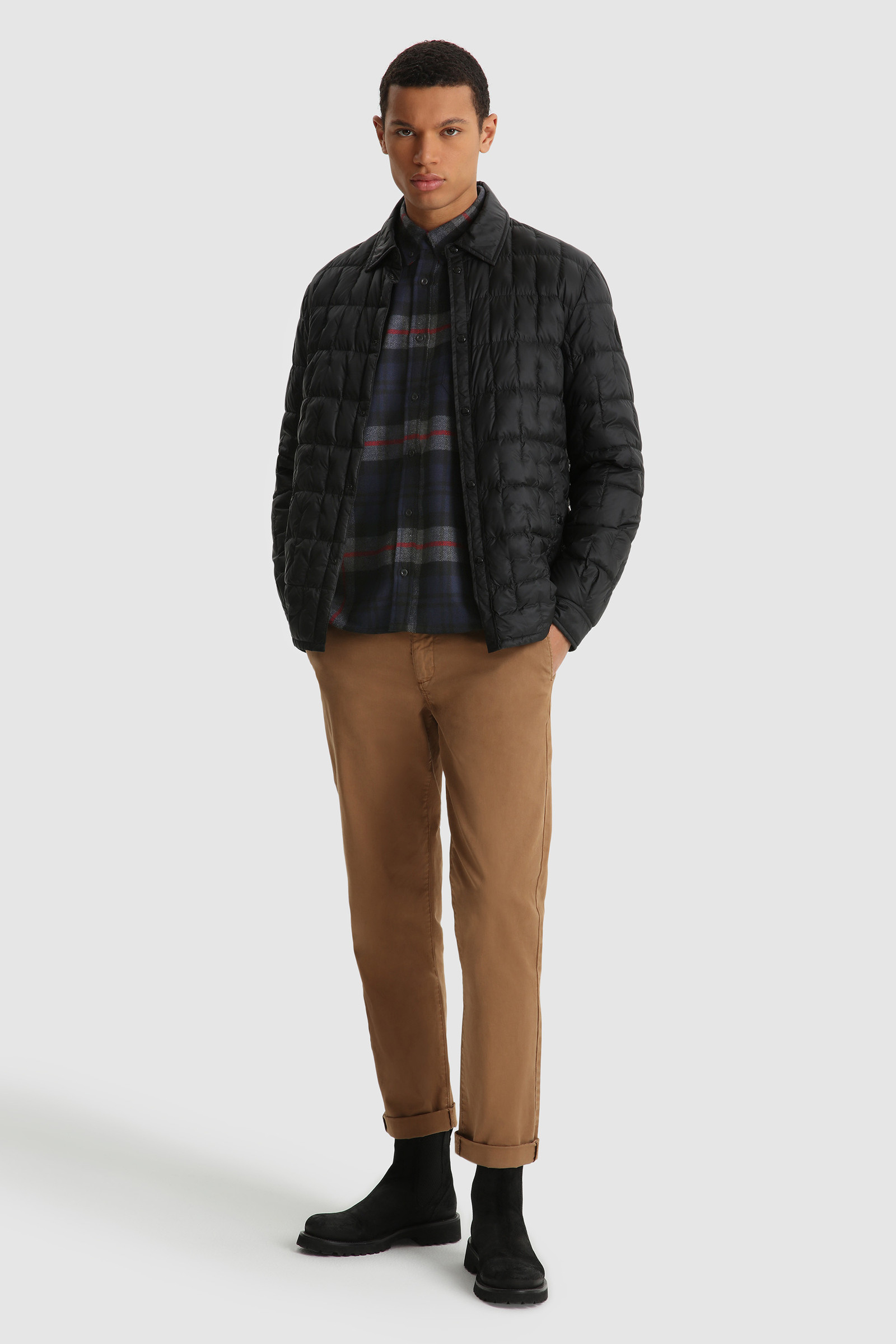 Trout Run Flannel Shirt - Made in Usa Blue photo 2 | Woolrich
