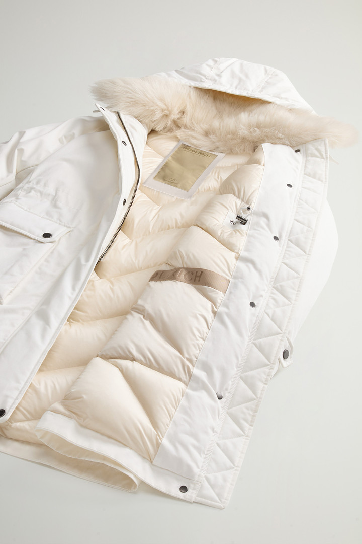 Arctic Parka in Mountain Cloth with Removable Hood and Fur White photo 10 | Woolrich