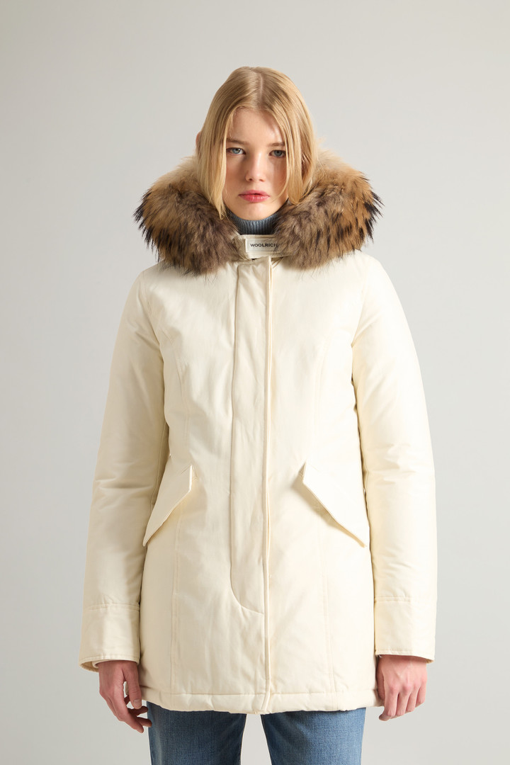 Arctic Parka en Ramar Cloth avec fourrure amovible Blanc photo 1 | Woolrich