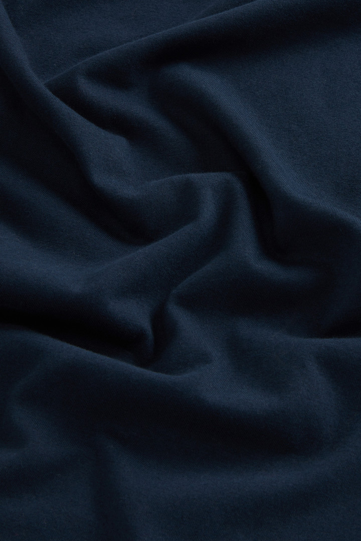 T-shirt a maniche lunghe in puro cotone Blu photo 6 | Woolrich