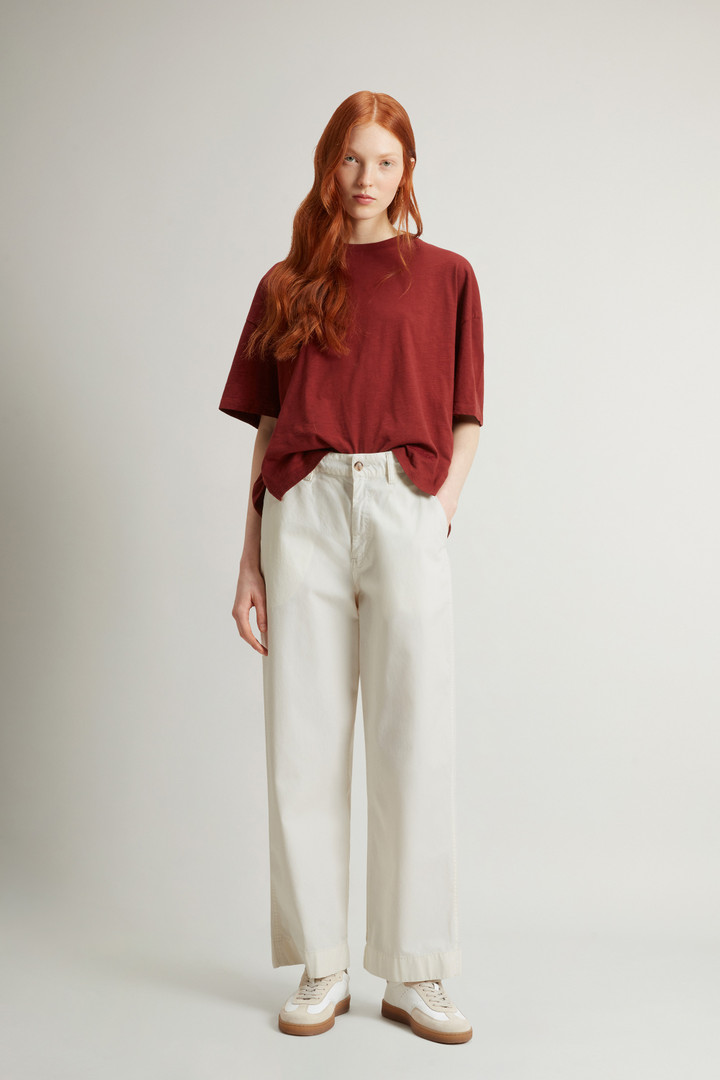 Garment-Dyed Pure Cotton Chino Pants White photo 1 | Woolrich