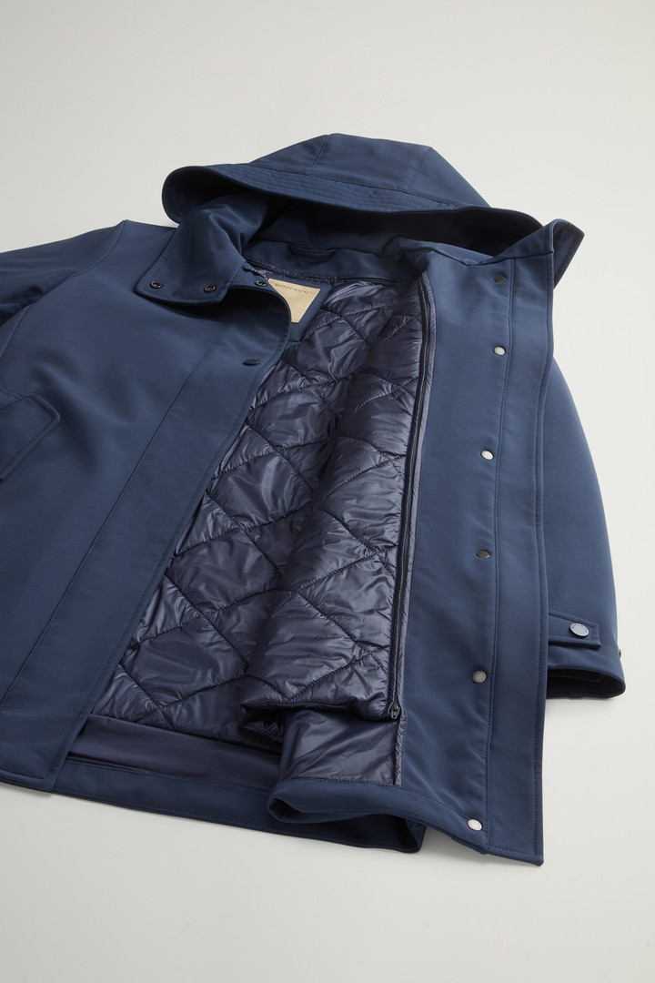 Firth Parka 2 in 1 in Tech Softshell Blu photo 9 | Woolrich