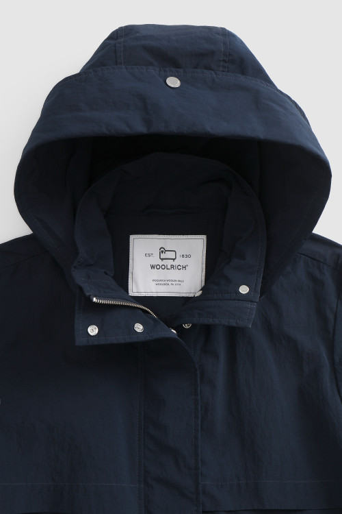 Parka Briar leggero con cappuccio removibile blu photo 2 | Woolrich