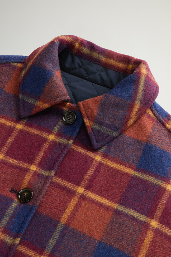 Wendemantel aus recycelter italienischer Wollmischung Manteco Rot photo 7 | Woolrich