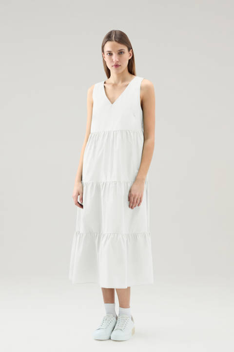 Dress in Pure Cotton Poplin White | Woolrich