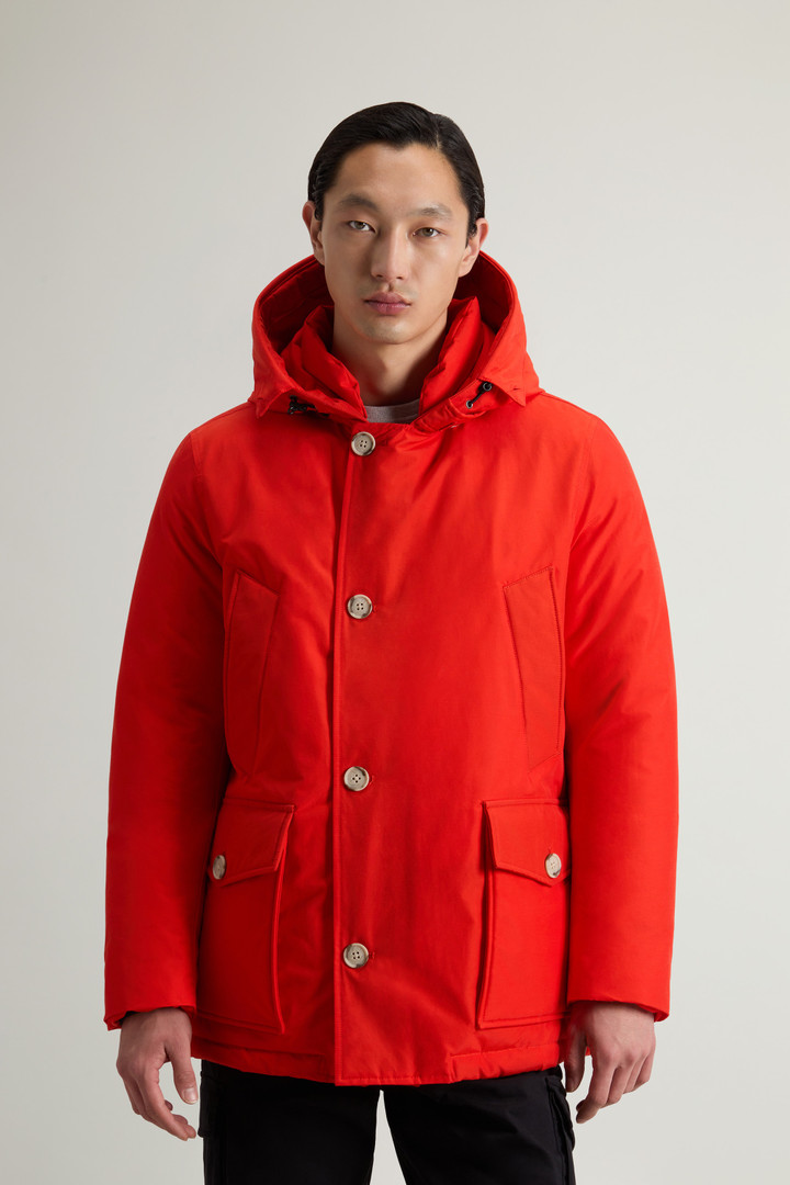 Arctic Anorak in Ramar Cloth with Detachable Fur Orange photo 4 | Woolrich