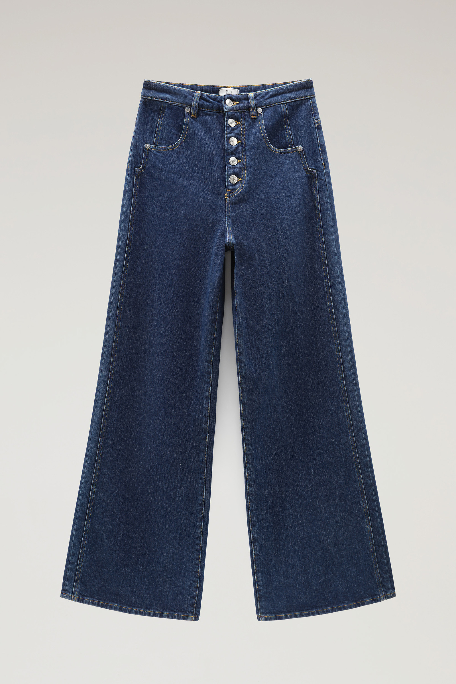Cotton Flared Jeans Blue photo 5 | Woolrich