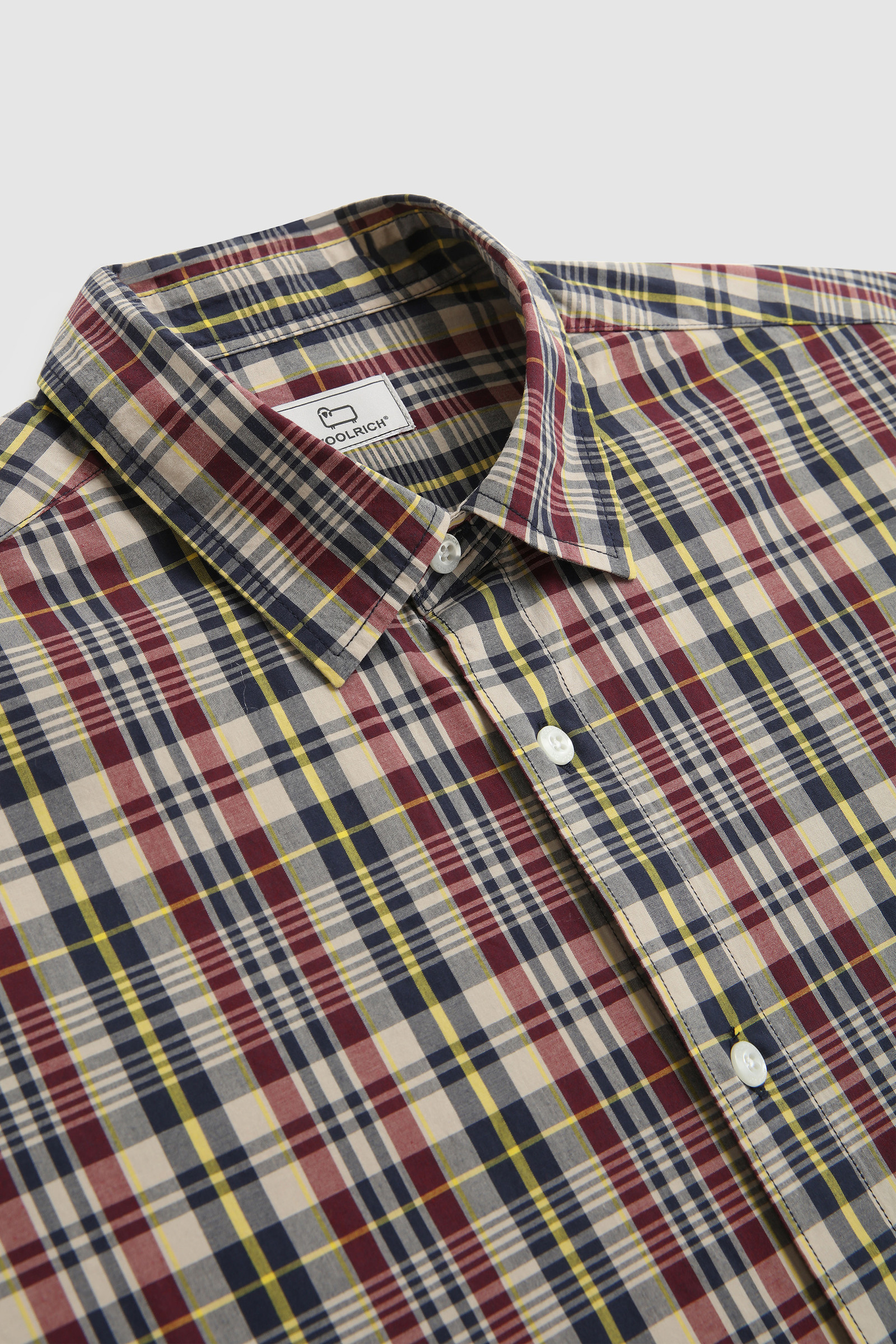 Camicia in popeline di cotone Giallo photo 8 | Woolrich