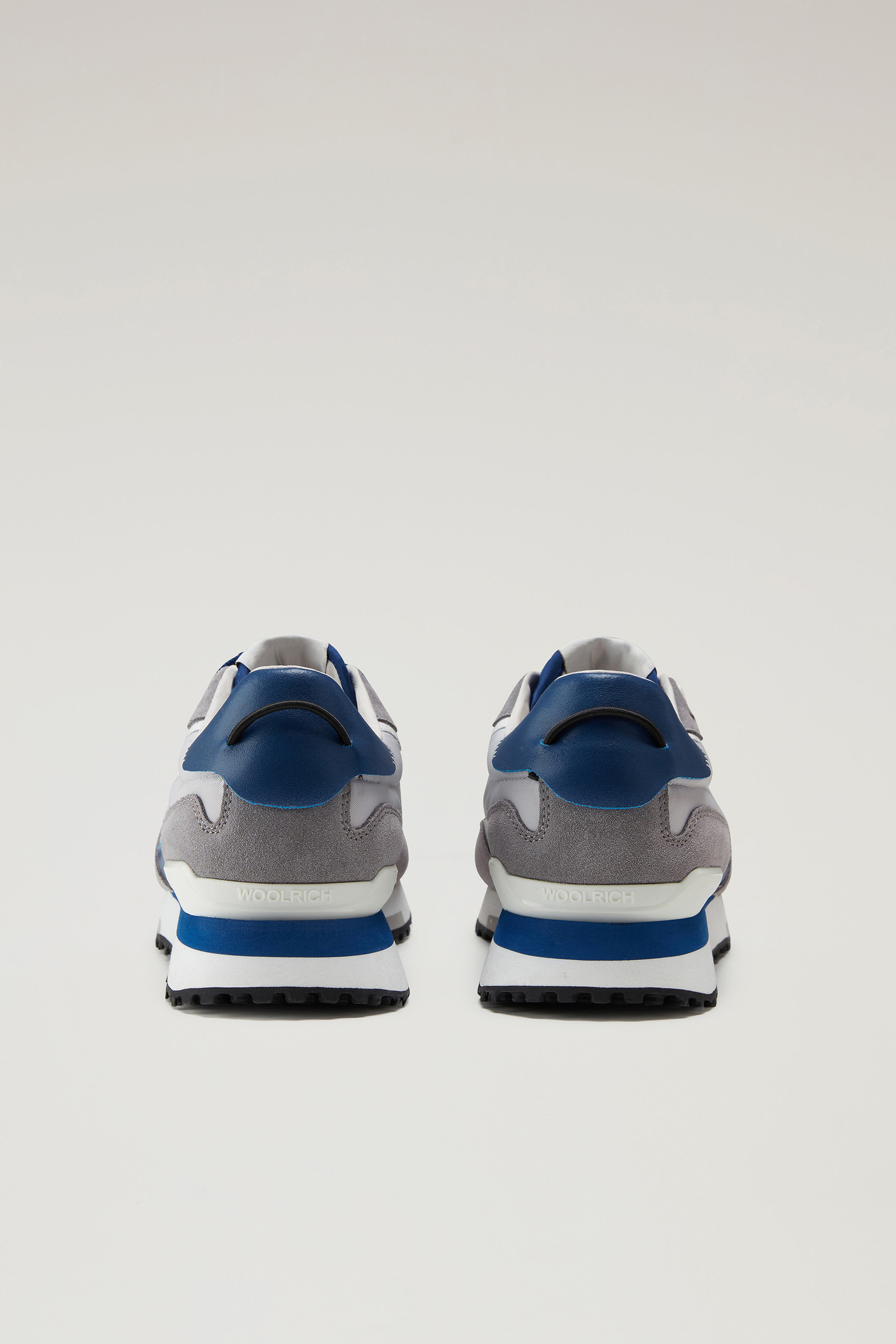 Retro Sneakers in Leather with Nylon Details White photo 3 | Woolrich