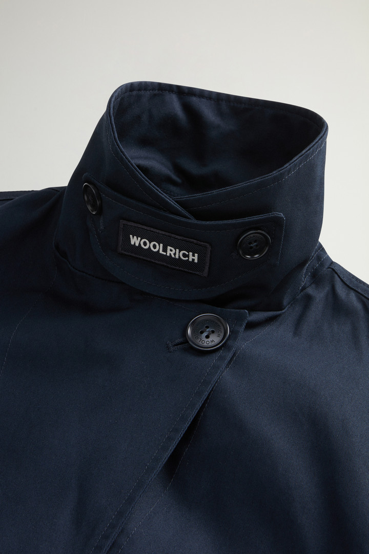 Trenchcoat aus reiner Baumwolle Blau photo 4 | Woolrich