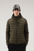 Stretch Nylon Sundance Hooded Hybrid Jacket