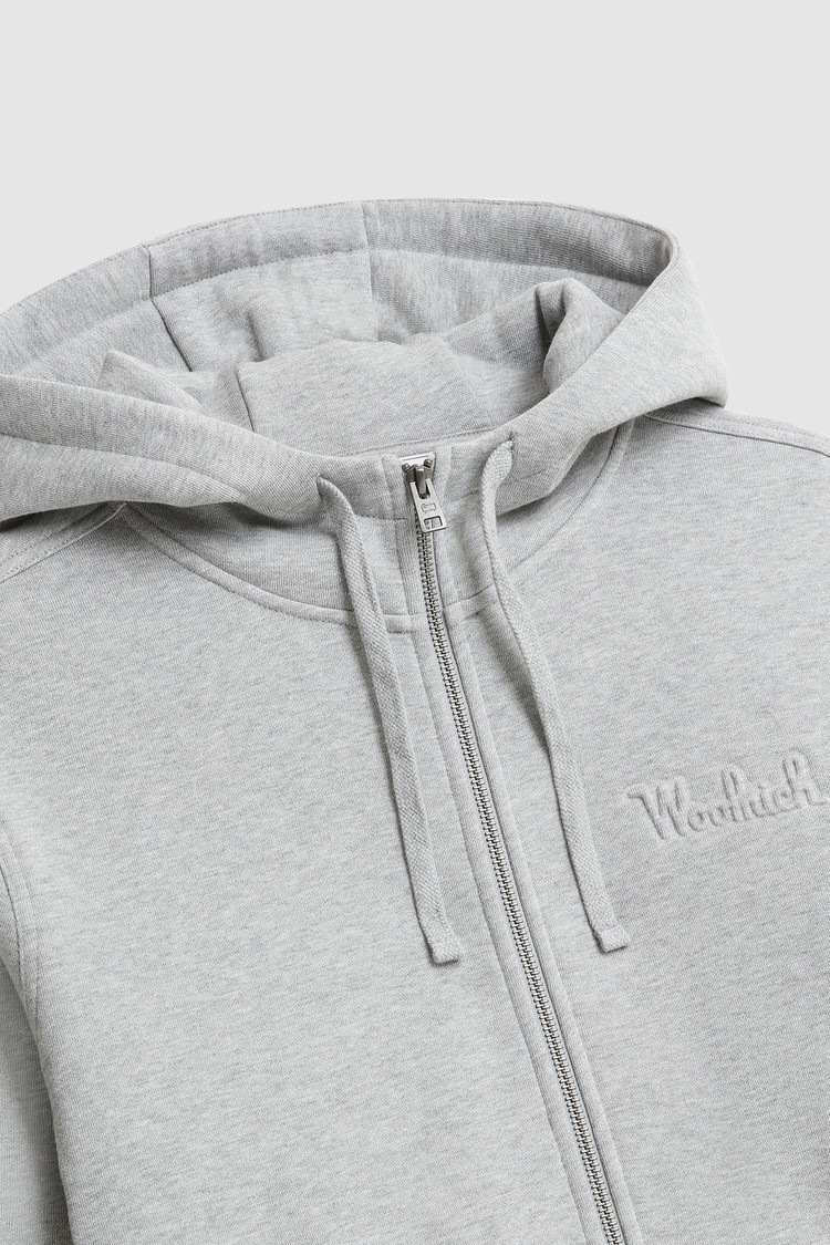 Felpa full-zip luxe con cappuccio