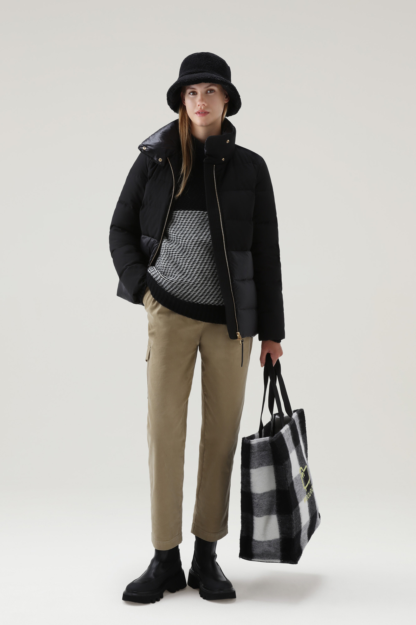 Women's Luxe Puffy Jacket Black | Woolrich USA