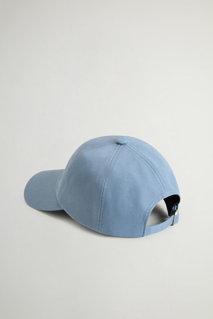 Cotton Twill Cap with Embroidered Logo Blue photo 2 | Woolrich