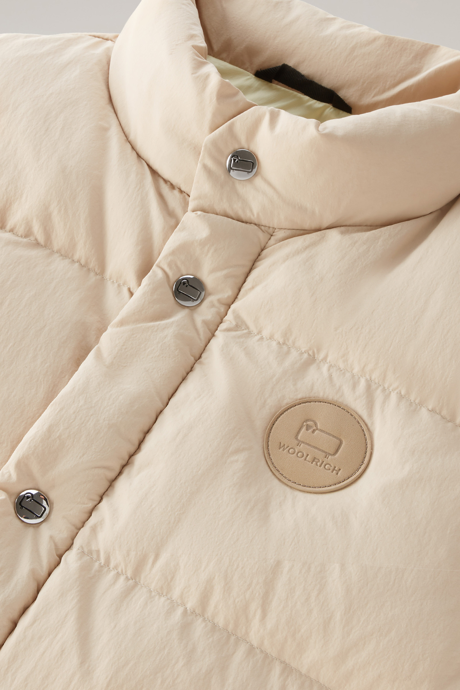 Aleutian Quilted Vest in recycled Eco Taslan Nylon Beige photo 7 | Woolrich