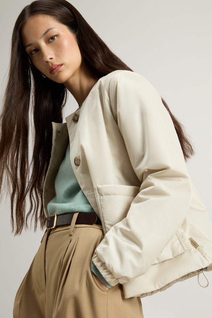 Crewneck Jacket in Nylon White photo 4 | Woolrich