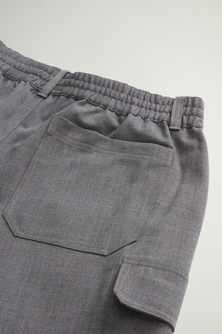 Stretch Wool Cargo Pants by Todd Snyder Gray photo 7 | Woolrich