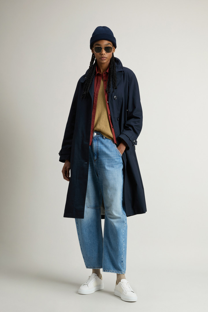 Trench van puur katoen Blauw photo 2 | Woolrich