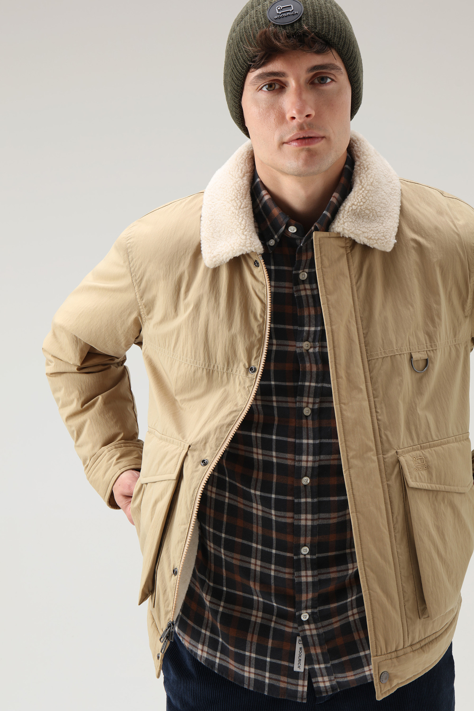 Checked Shirt in Wool Blend Flannel Brown photo 4 | Woolrich