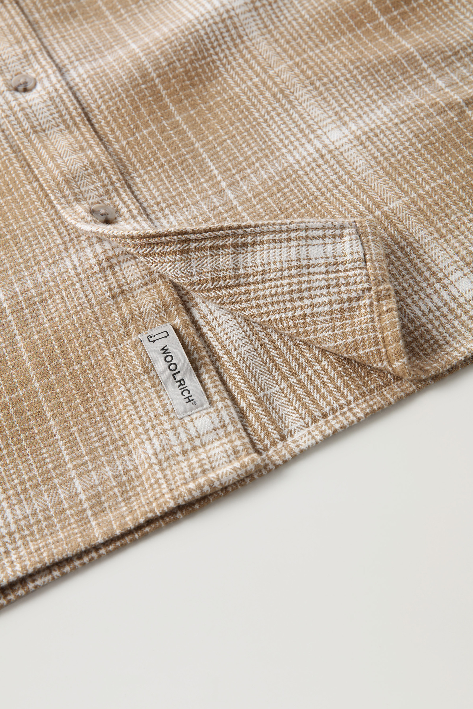 Cruiser Karohemd aus Flanell beige photo 9 | Woolrich