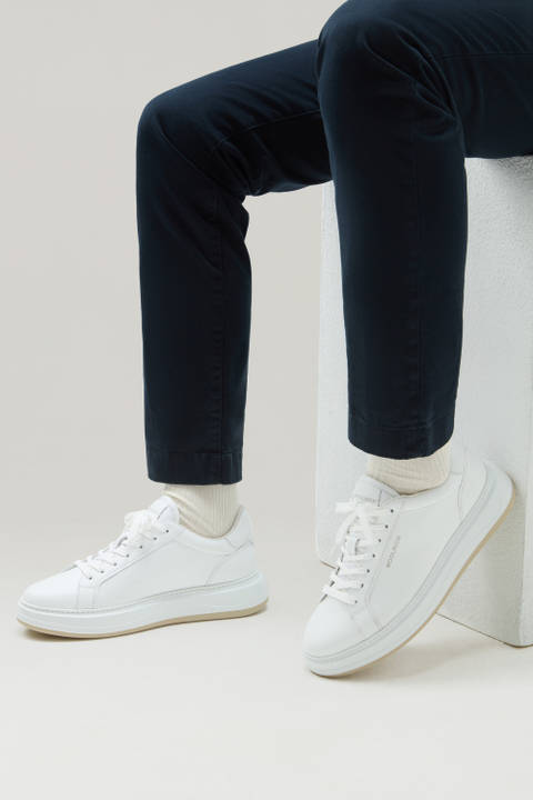 Sneakers Arrow en cuir Blanc photo 2 | Woolrich