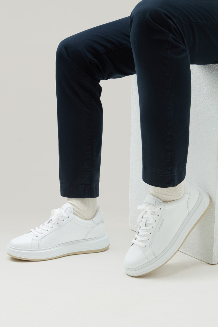 Sneakers Arrow in Leather White photo 6 | Woolrich