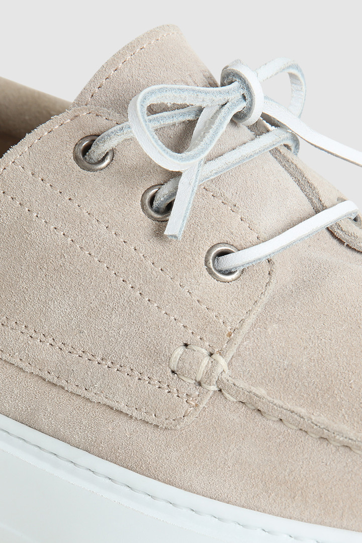 Suede Boat Shoes Beige photo 5 | Woolrich