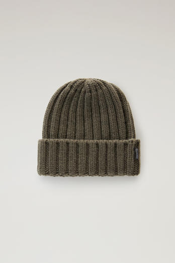 Bonnet pour garçon en pure laine vierge Vert | Woolrich