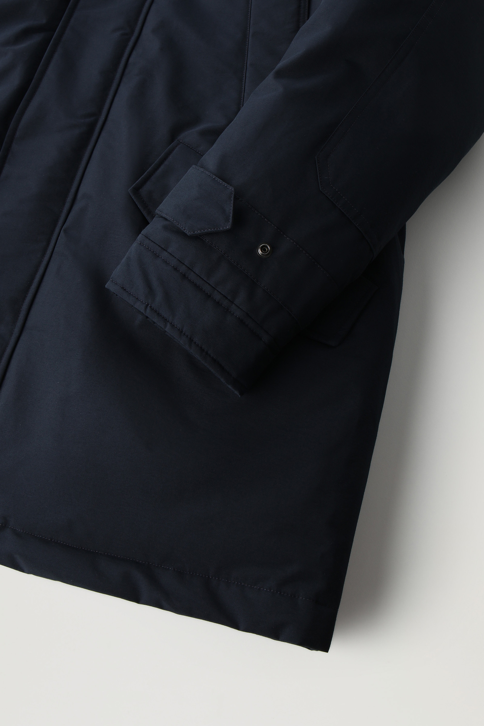 Polar Parka en Ramar Cloth avec col montant et bordure en fourrure bleu photo 8 | Woolrich