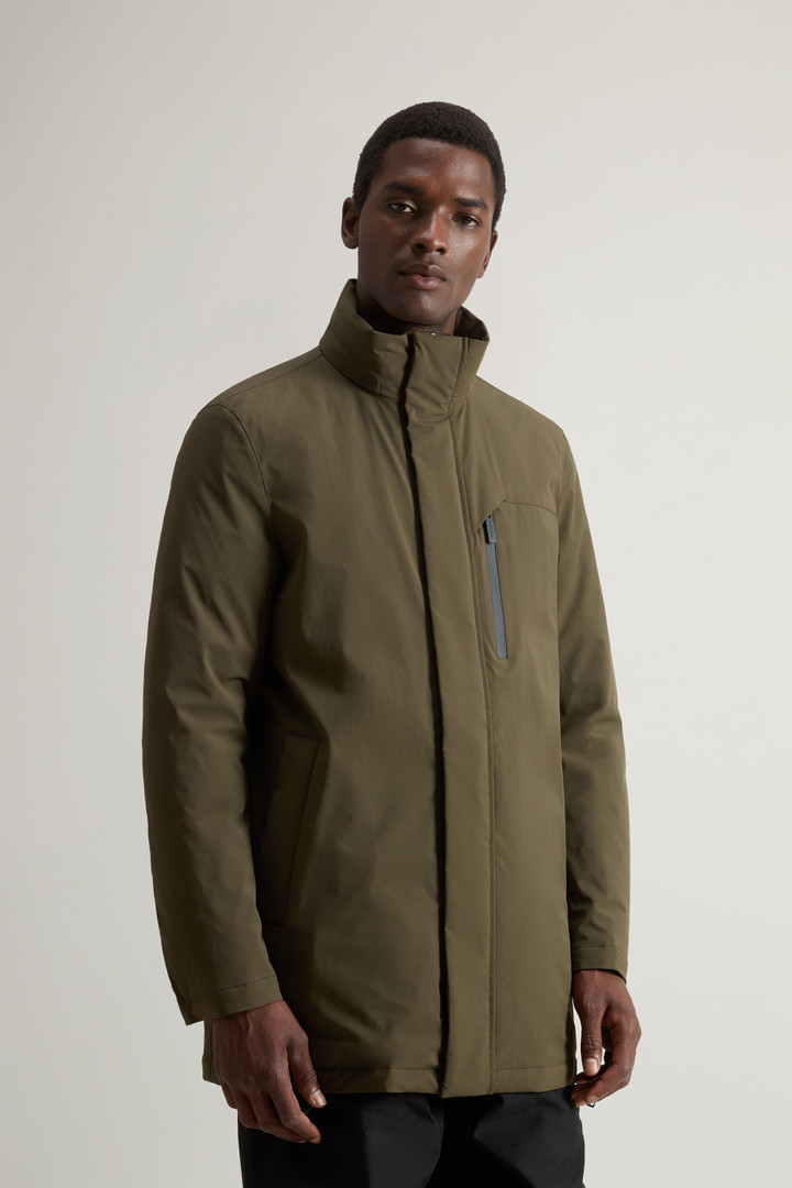 Mountain Parka in Stretch Nylon Green photo 5 | Woolrich