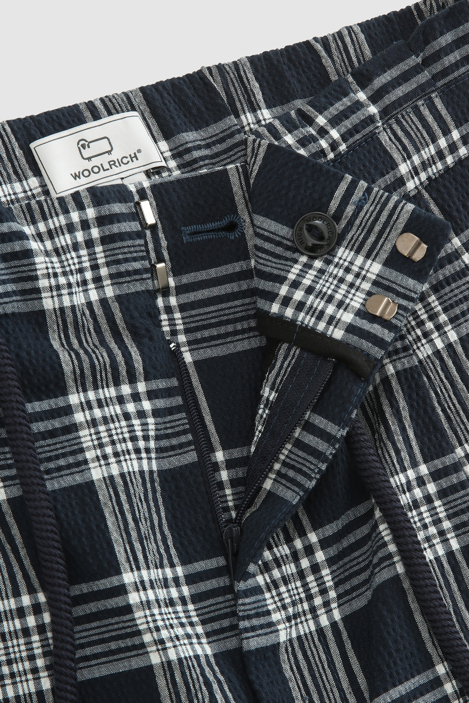 Pantalones cortos de algodón Seersucker Azul photo 6 | Woolrich