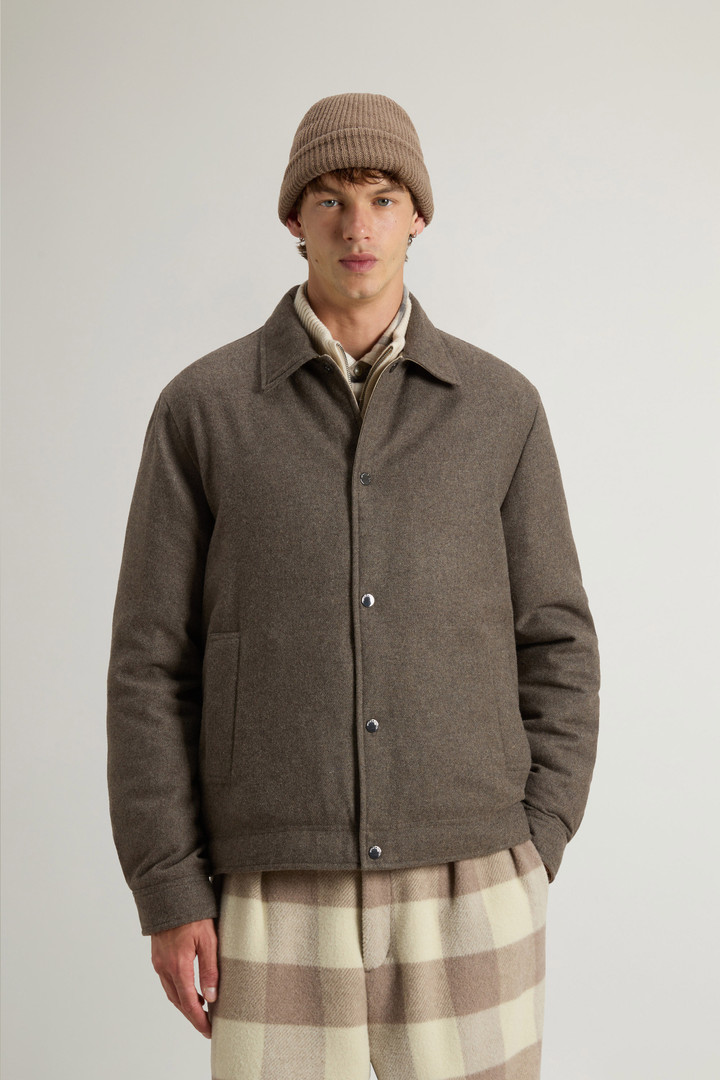 Giacca a camicia Keating in misto lana italiana riciclata Marrone photo 1 | Woolrich