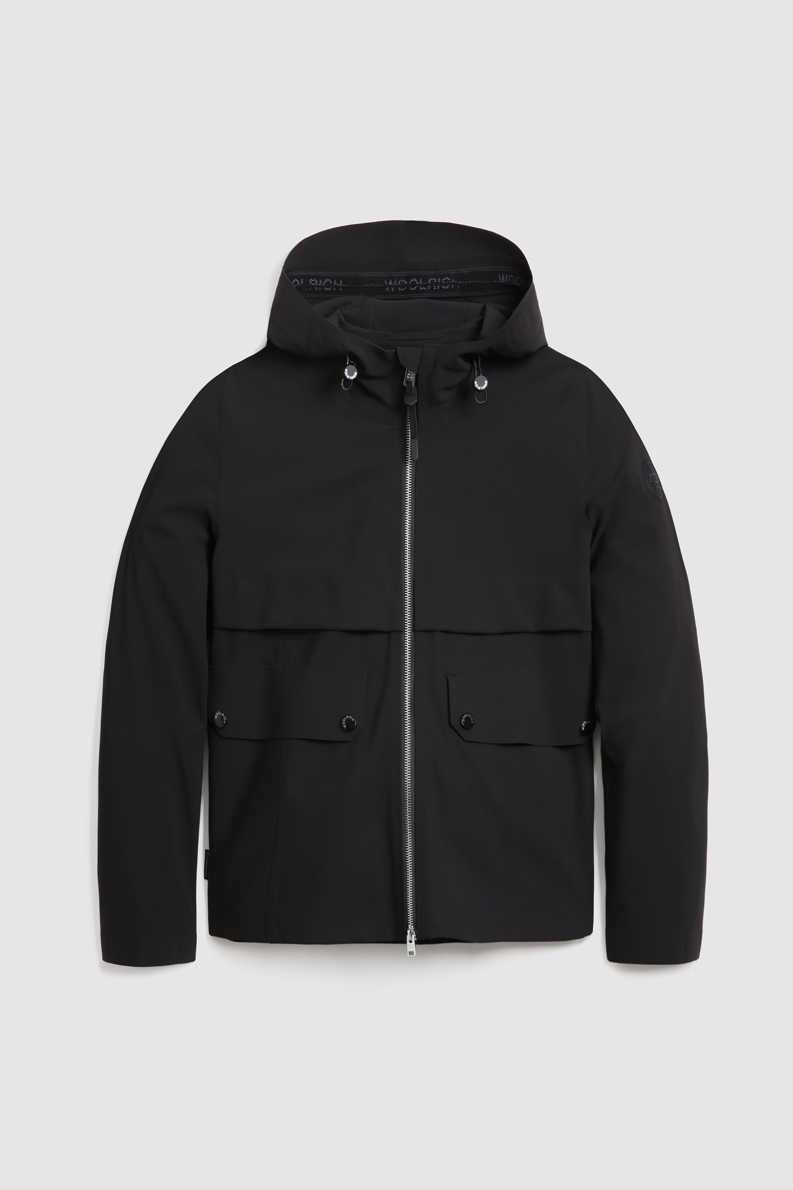 Chaqueta Pequea en jersey elástico negro | Woolrich