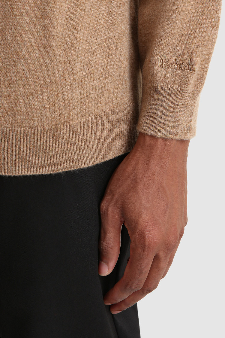 Luxe trui van kasjmieren garen met ronde hals