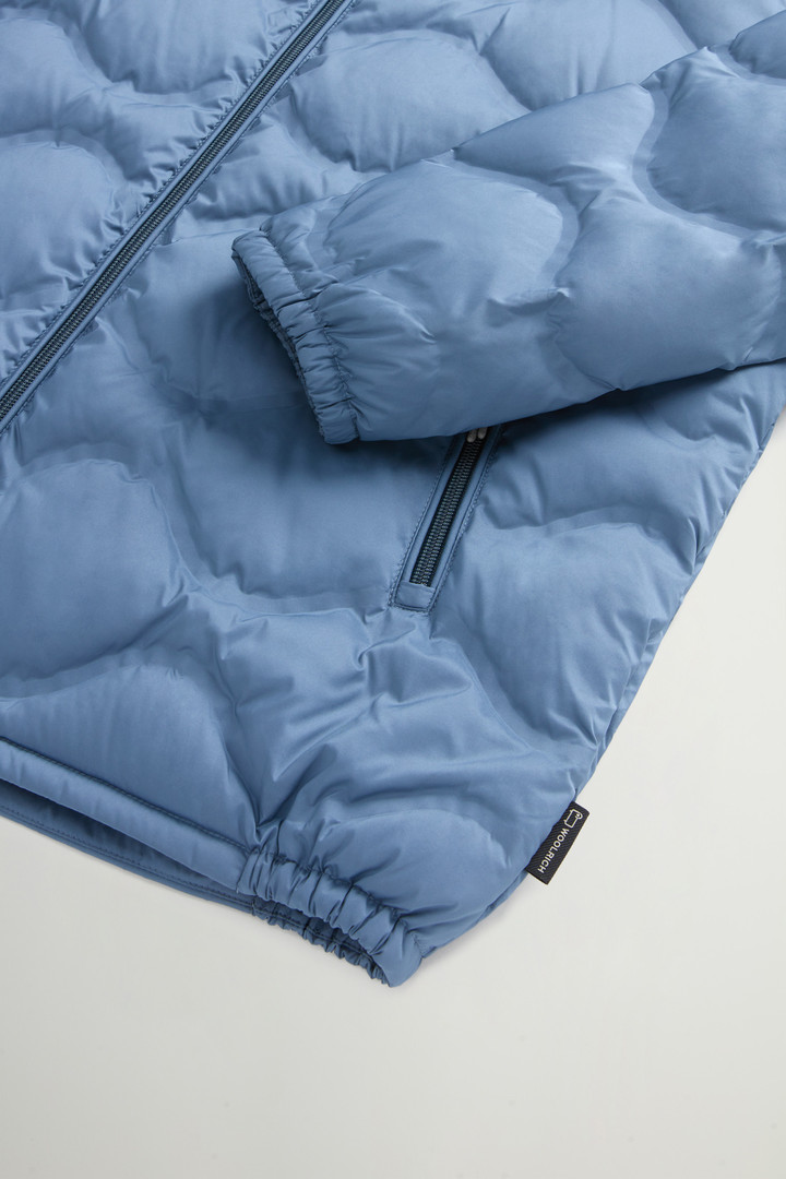 Lightweight Down Jacket in Microfiber with Onion Quilting Blue photo 4 | Woolrich