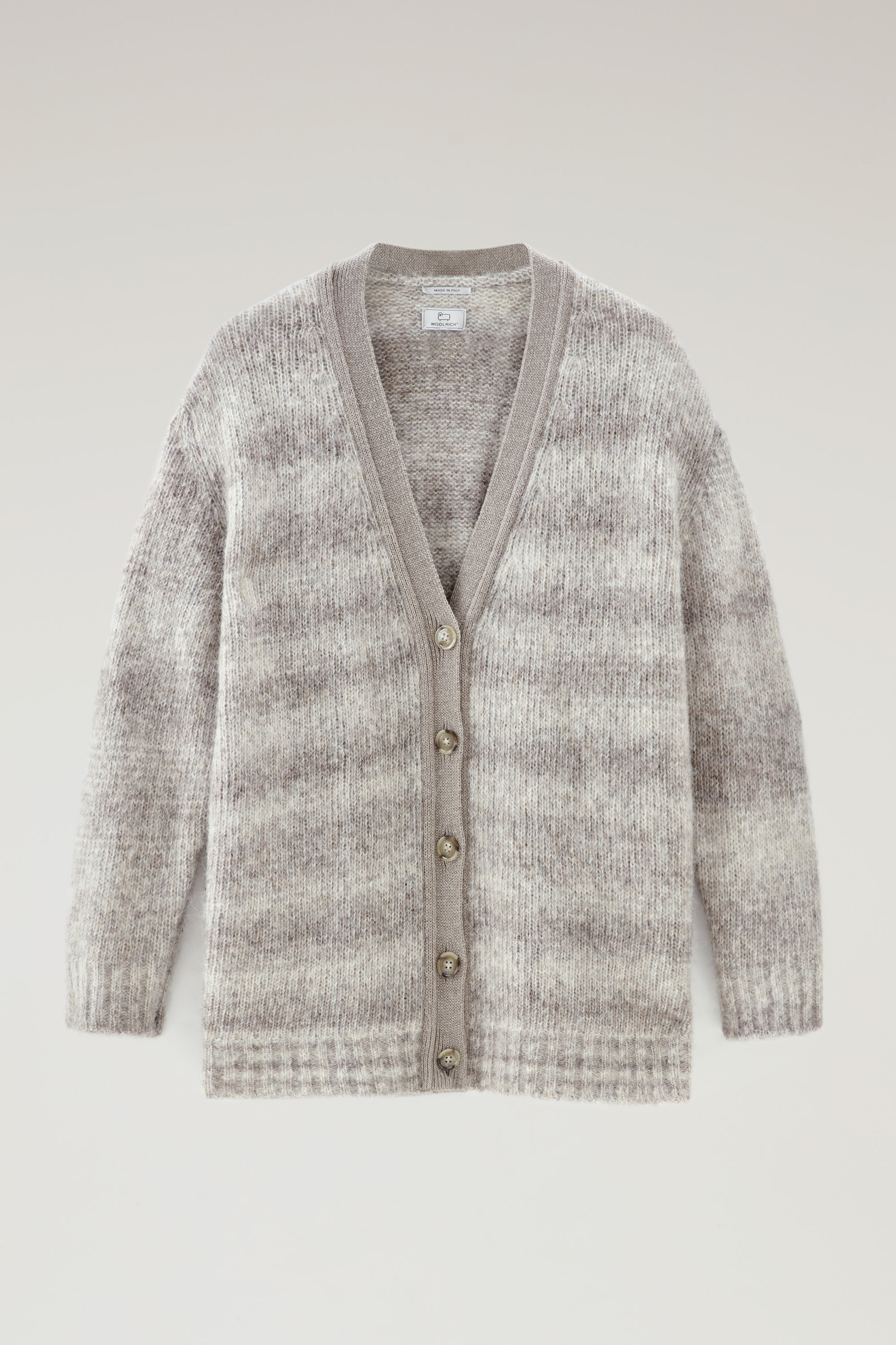 Women\'s Dégradé Cardigan in Alpaca Wool and Cotton Blend Beige | Woolrich  USA