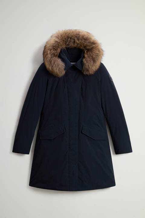 Modern Vail Parka mit abnehmbarer Kapuze Blau photo 2 | Woolrich