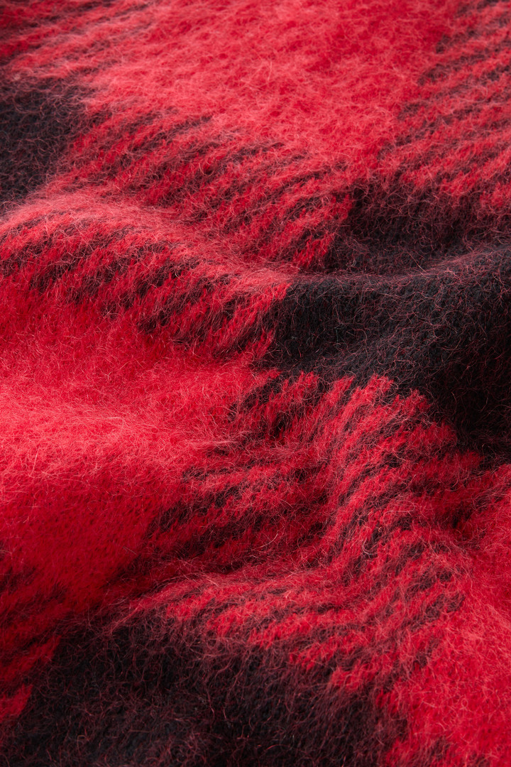 Check Turtleneck in Wool and Mohair Blend Red photo 4 | Woolrich