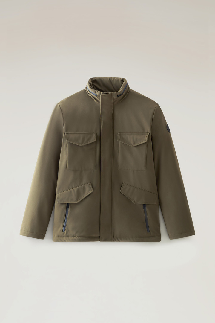 Field Jacket in Tech Softshell Green photo 1 | Woolrich