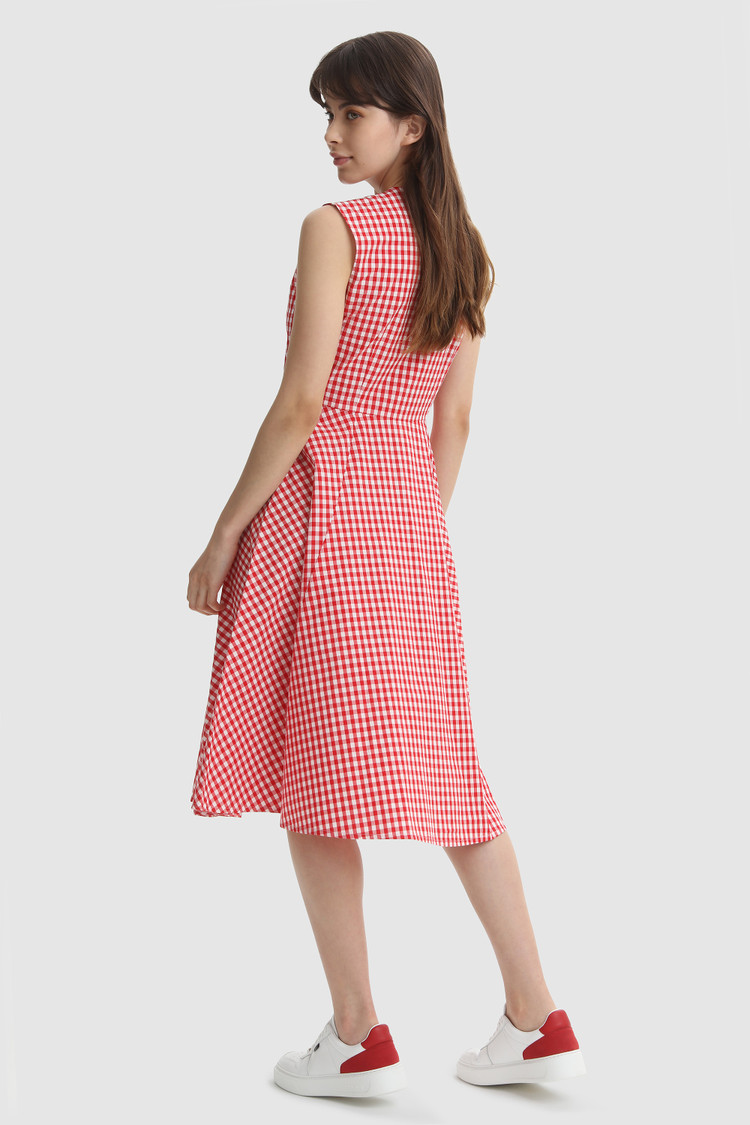 Lange katoenen jurk met print